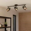 Eglo Berregas 3 Lamp Spotlight - Black & Transparent -Luxe Light Shop 14302948 2095038222966335