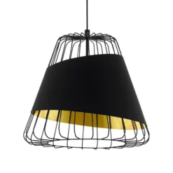 Eglo Austell Pendant Ceiling Light - Black & Gold 8 Eglo Austell Pendant Ceiling Light - Black & Gold -Luxe Light Shop 14302951 1155038223057475