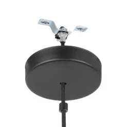 Eglo Alderney Pendant Ceiling Light - Black & Natural 12 Eglo Alderney Pendant Ceiling Light - Black & Natural -Luxe Light Shop 14302952 5735038223305116