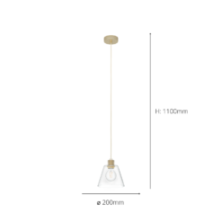 Eglo Copley Pendant Ceiling Light - Soft Gold & Clear 9 Eglo Copley Pendant Ceiling Light - Soft Gold & Clear -Luxe Light Shop 14302957 8155038223998848