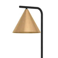 Eglo Narices Floor Lamp - Black & Brushed Brass -Luxe Light Shop 14302958 1355038223595285