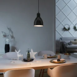 Eglo Priddy Pendant Ceiling Light - Black