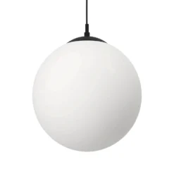 Eglo Rondo Pendant Ceiling Light - Black & Opal -Luxe Light Shop 14302973 9555038224217542