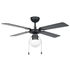 Eglo Fortaleza Ceiling Fan With Light - Matt Black & Wood 8 Eglo Fortaleza Ceiling Fan With Light - Matt Black & Wood -Luxe Light Shop 14742119 3875052700156056