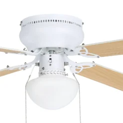 Eglo Cagliari Ceiling Fan With Light - Matt White -Luxe Light Shop 14742120 1825052700451901